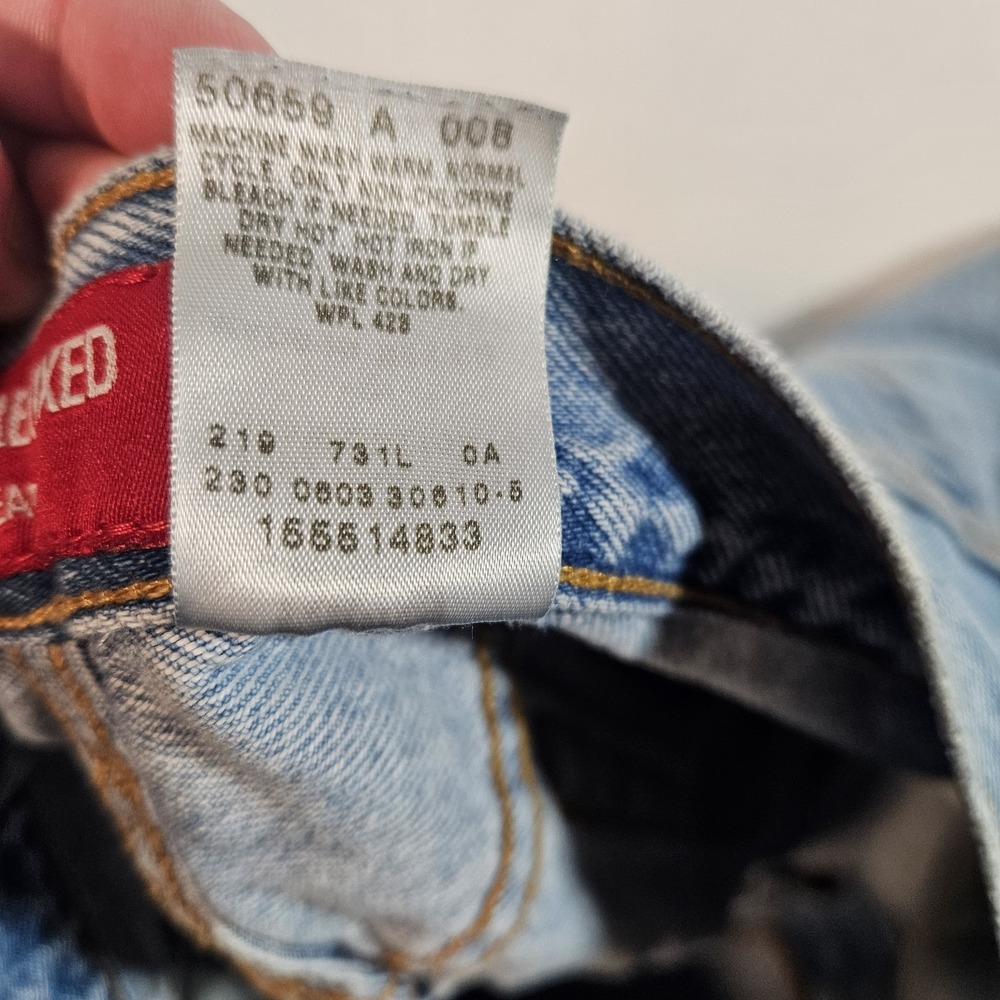 Vintage Levi's 550 Relaxed Fit Tapered Leg Jeans Womens 16 MIS M Blue Denim Y2K - Picture 7 of 12